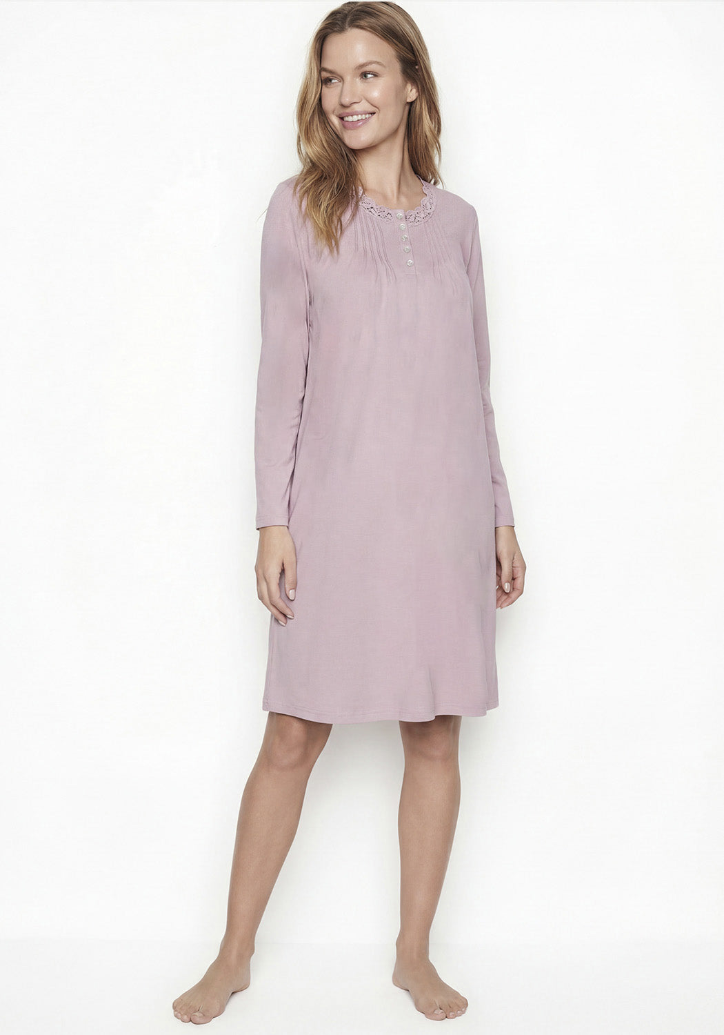 CAMISA ALGODON ROSADO MUJER