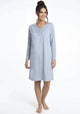 CAMISA PIJAMA ALGODON CELESTE MUJER