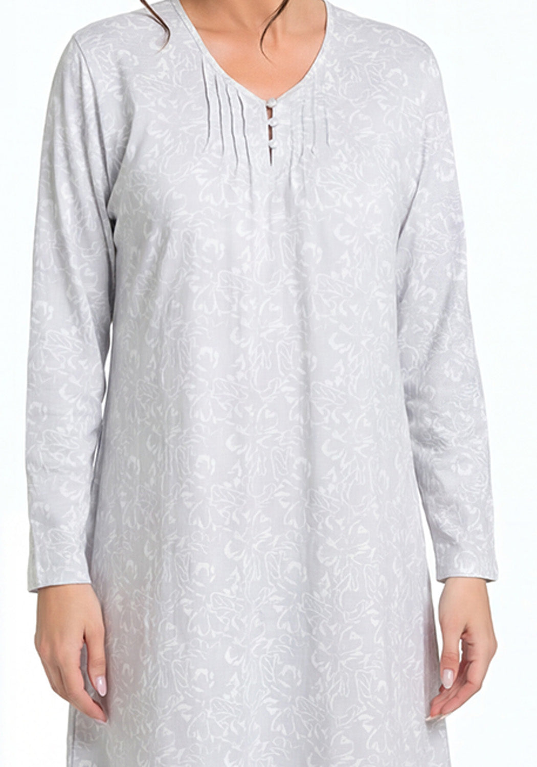 CAMISA ALGODON GRIS MUJER