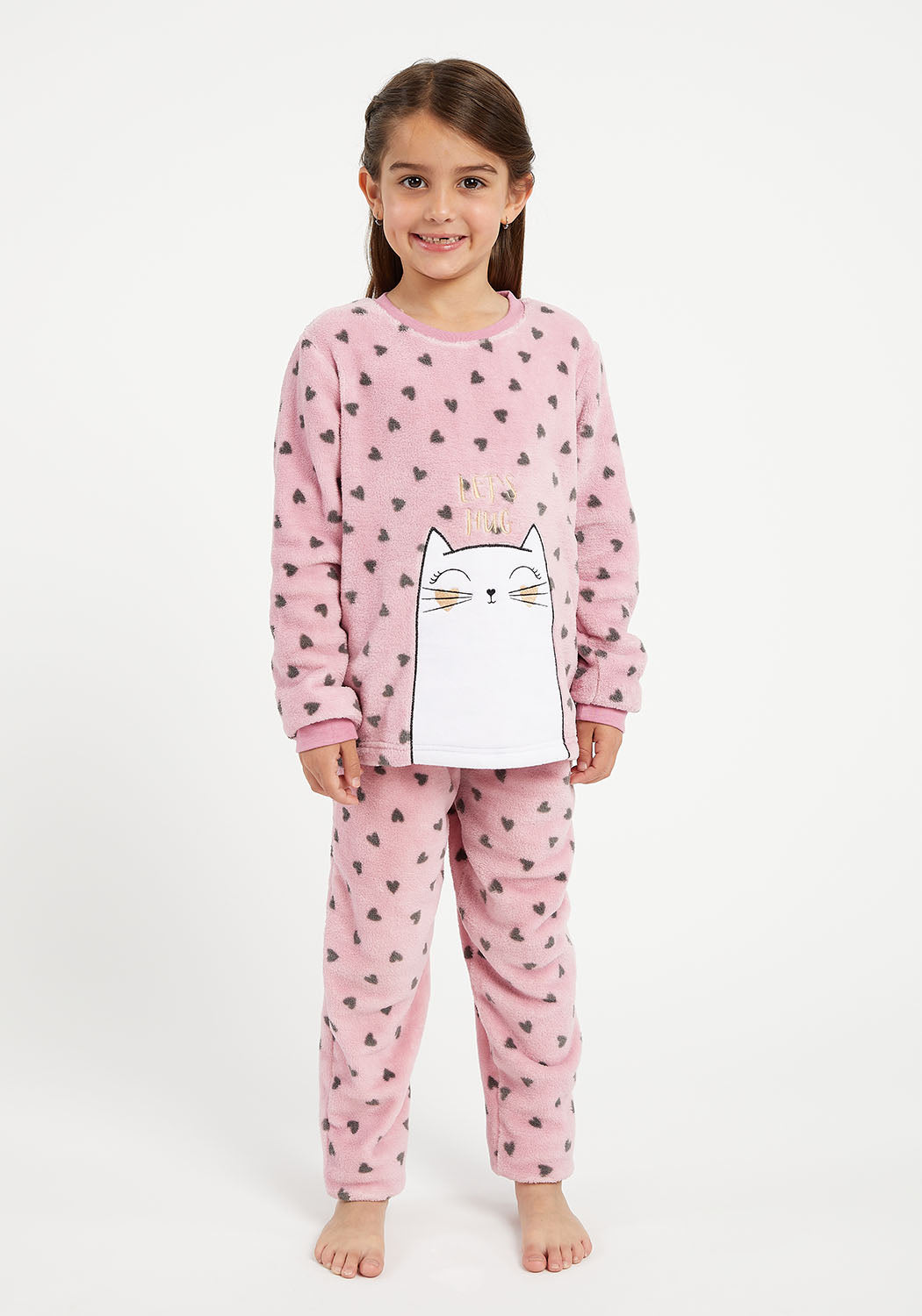 PIJAMA NIÑA CORAL FLEECE