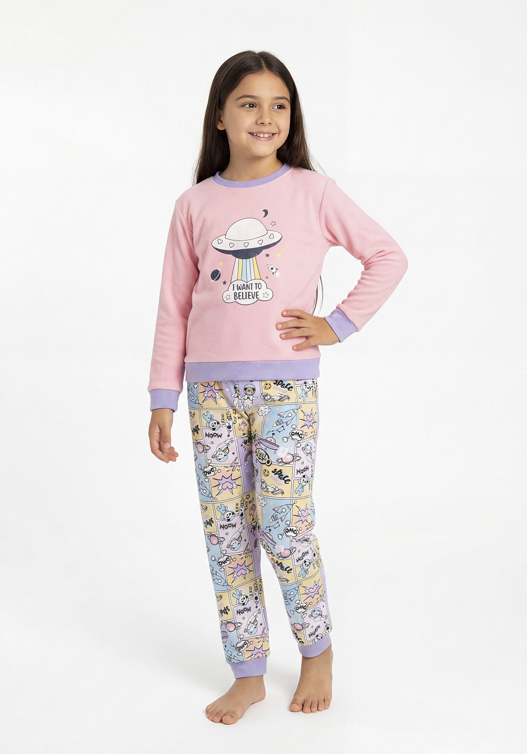 PIJAMA ALGODON ROSADO KIDS MUJER