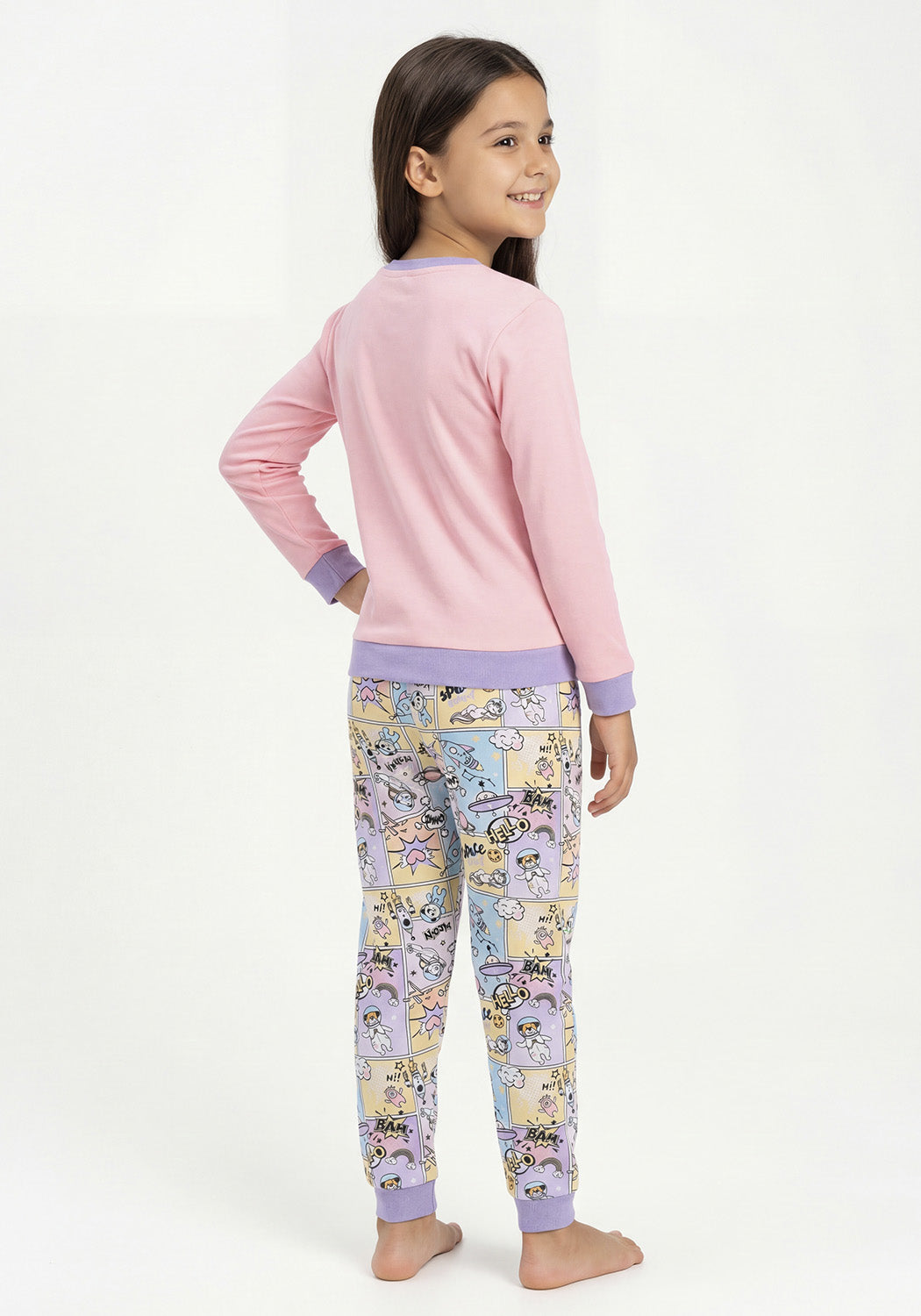 PIJAMA ALGODON ROSADO KIDS MUJER