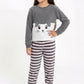 PIJAMA POLAR GRIS KIDS MUJER
