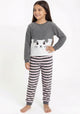 PIJAMA POLAR GRIS KIDS MUJER