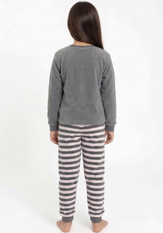 PIJAMA POLAR GRIS KIDS MUJER