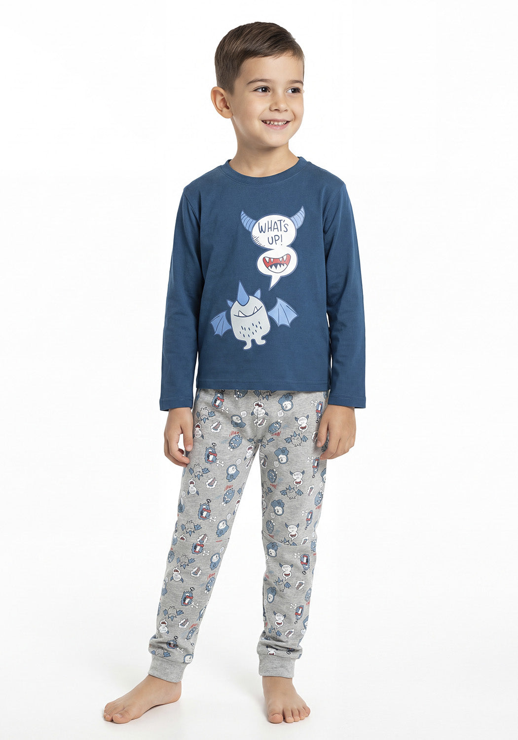 PIJAMA ALGODON AZUL KIDS HOMBRE