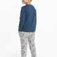 PIJAMA ALGODON AZUL KIDS HOMBRE