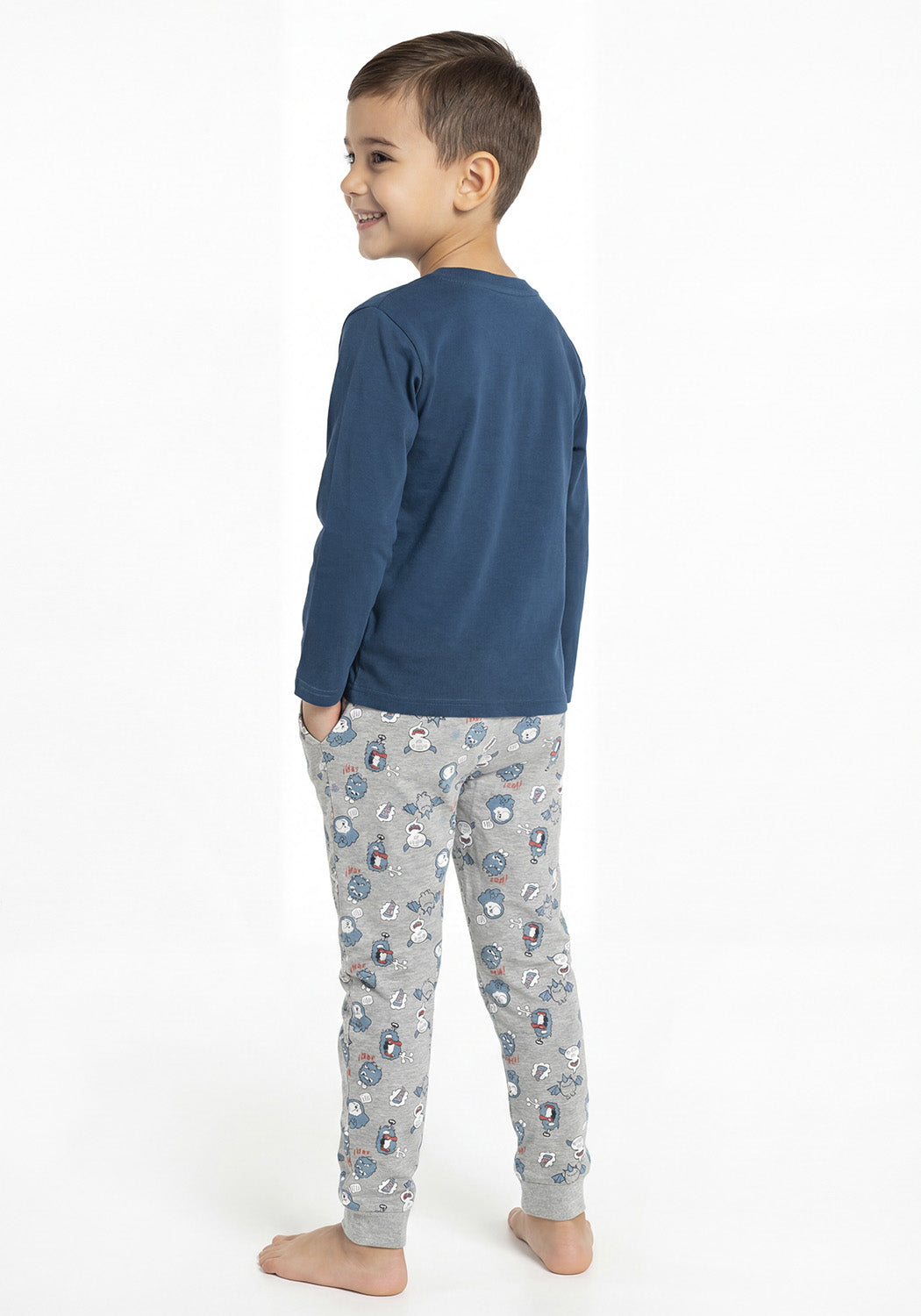 PIJAMA ALGODON AZUL KIDS HOMBRE