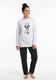 PIJAMA ALGODON BLANCO TEENS MUJER