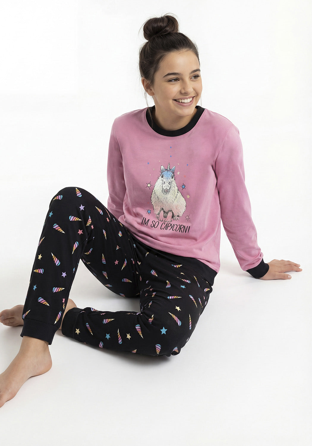 PIJAMA ALGODON ROSADO TEENS MUJER