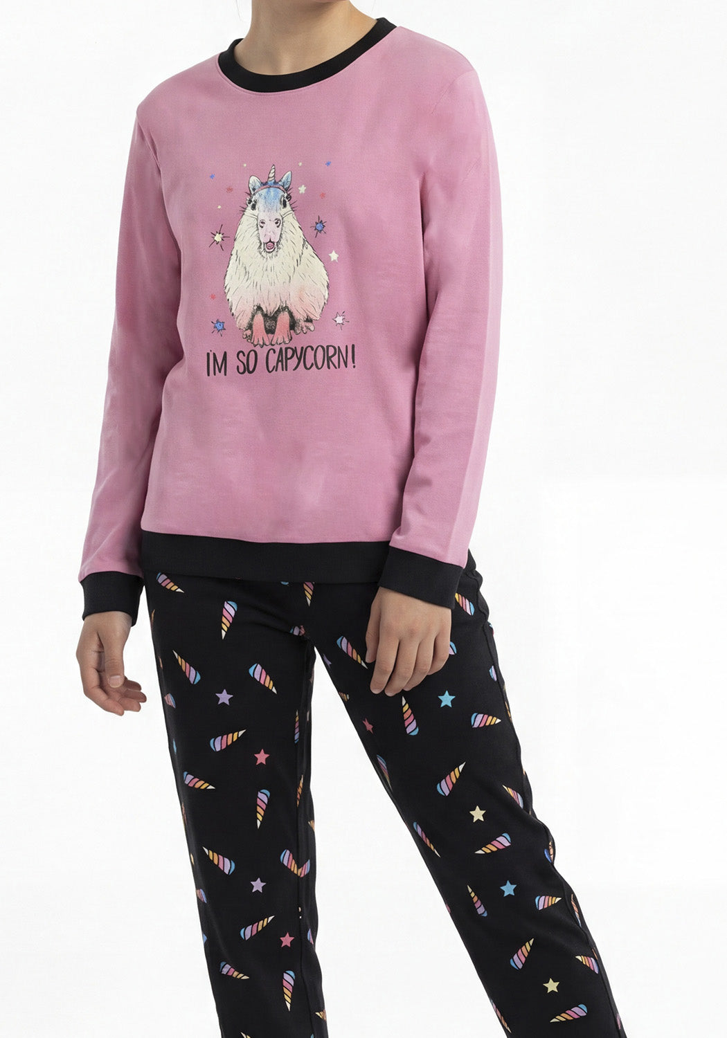 PIJAMA ALGODON ROSADO TEENS MUJER