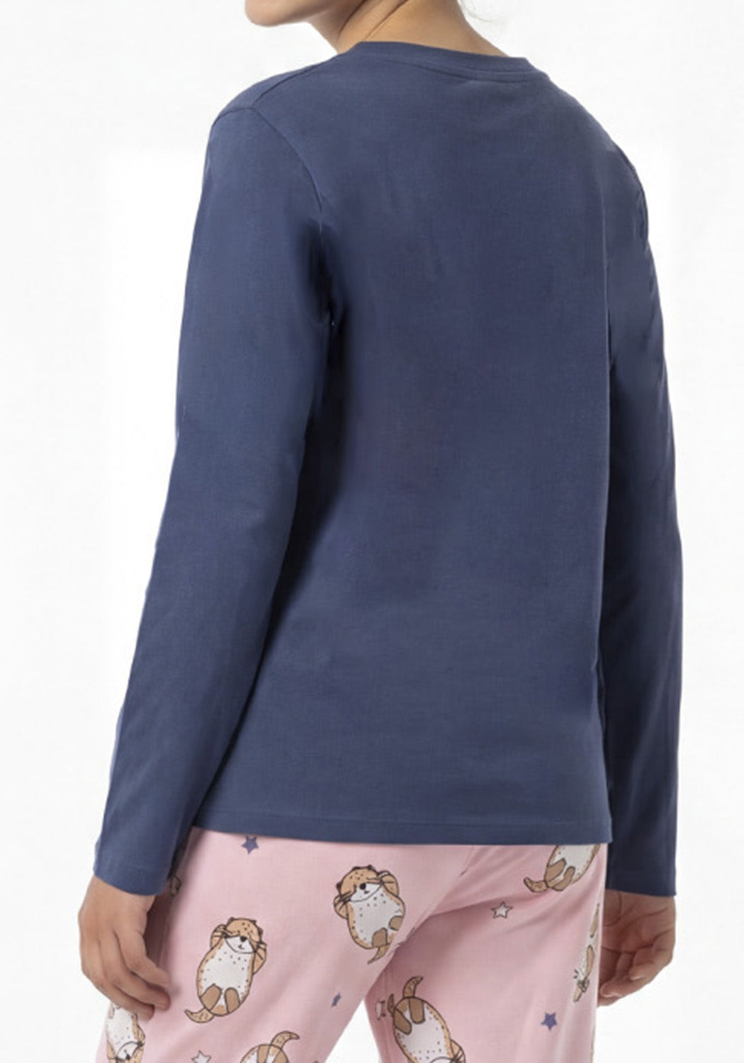 PIJAMA ALGODON AZUL TEENS MUJER