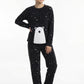PIJAMA POLAR ESTAMPADO OSO NEGRO TEENS MUJER