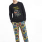 PIJAMA ALGODON NEGRO TEENS HOMBRE
