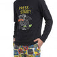 PIJAMA ALGODON NEGRO TEENS HOMBRE