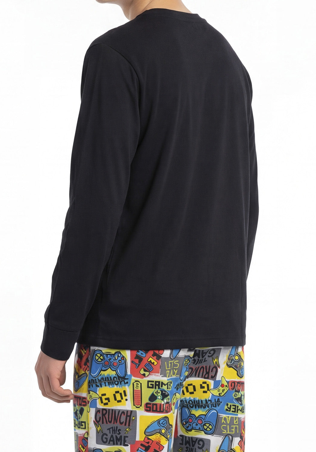 PIJAMA ALGODON NEGRO TEENS HOMBRE