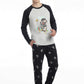 PIJAMA ALGODON GRIS TEENS HOMBRE