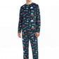 PIJAMA PLUSH AZUL TEENS HOMBRE