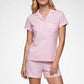 PIJAMA CORTO DE ALGODÓN KAYSER ROSADO DE MUJER