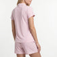 PIJAMA CORTO DE ALGODÓN KAYSER ROSADO DE MUJER