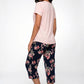 PIJAMA CAPRI DE VISCOSA ROSADO DE MUJER