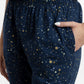 PIJAMA CAPRI DE ALGODÓN AZUL DE MUJER