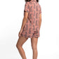 PIJAMA CORTO SUPER SOFT CAFÉ DE MUJER