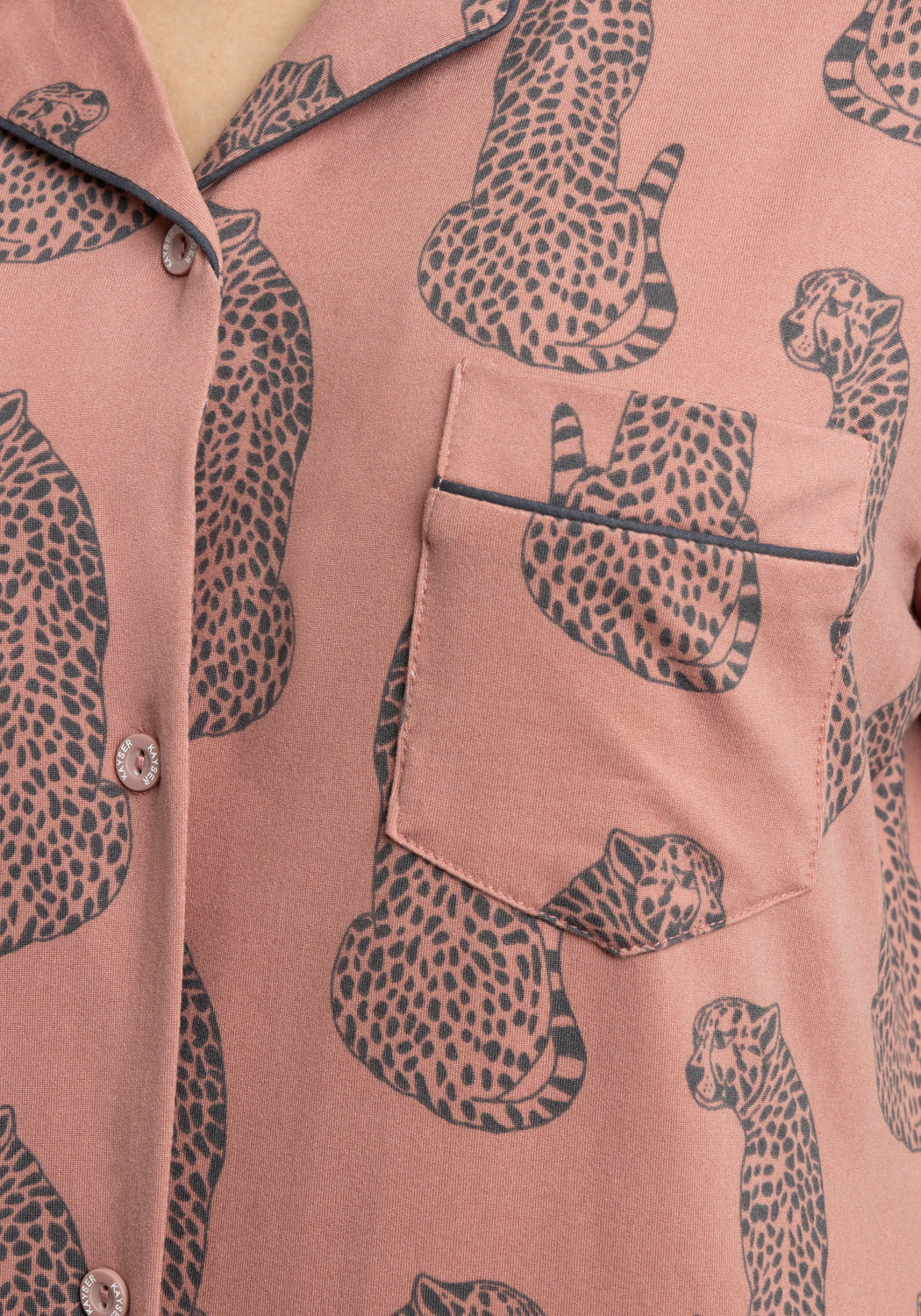 PIJAMA CORTO SUPER SOFT CAFÉ DE MUJER