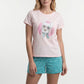 PIJAMA CORTO DE ALGODÓN ROSADO MUJER