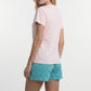 PIJAMA CORTO DE ALGODÓN ROSADO MUJER
