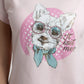 PIJAMA CORTO DE ALGODÓN ROSADO MUJER