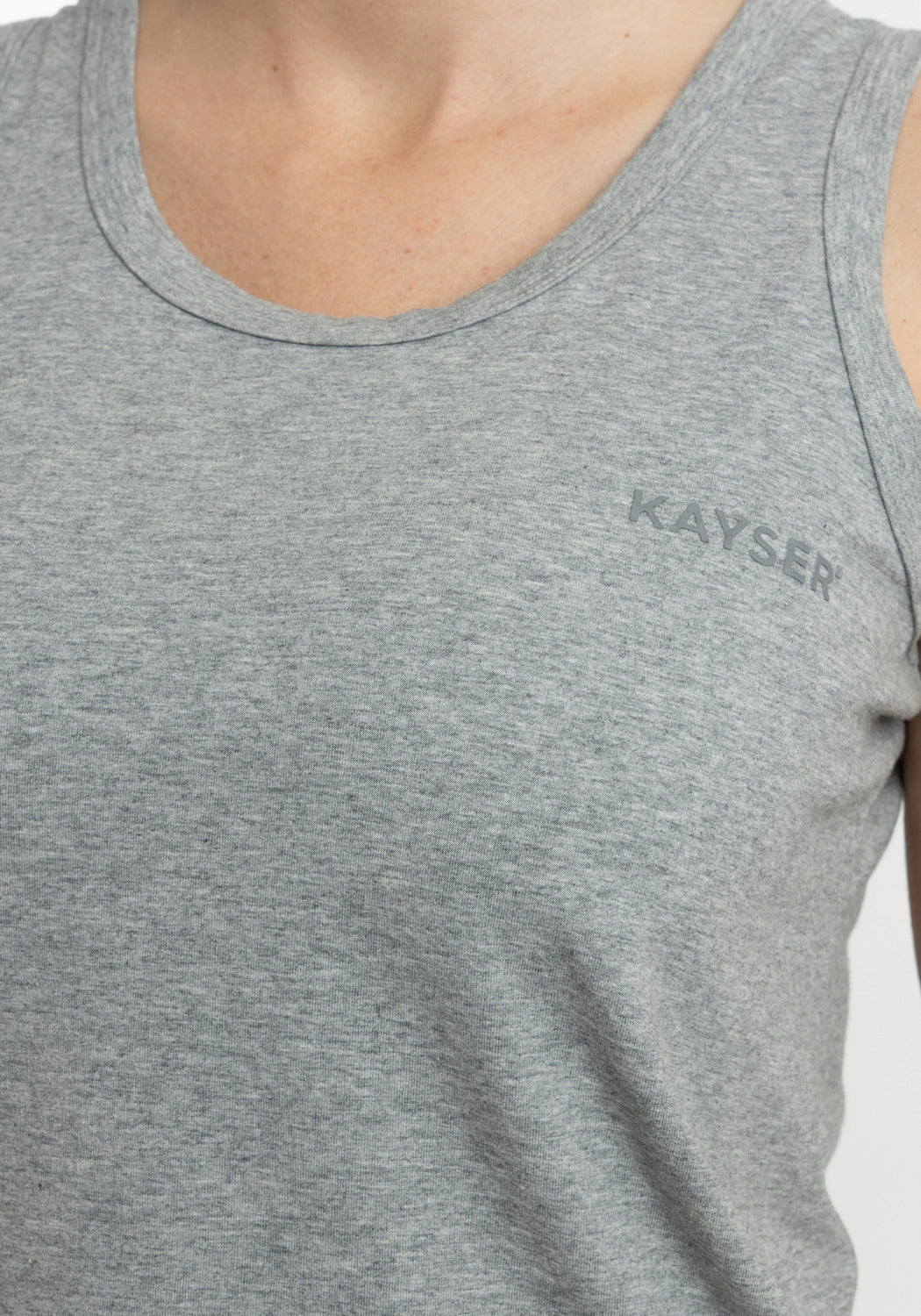 PIJAMA CORTO DE ALGODÓN KAYSER GRIS DE MUJER