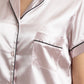 PIJAMA PANTALON DE SATIN ROSADO DE MUJER