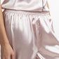 PIJAMA PANTALON DE SATIN ROSADO DE MUJER