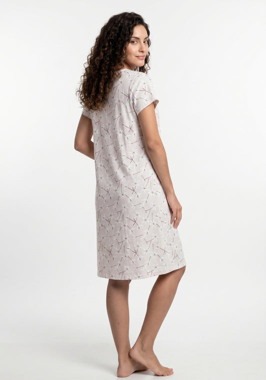 CAMISA MANGA CORTA DE ALGODÓN KAYSER ROSADO DE MUJER
