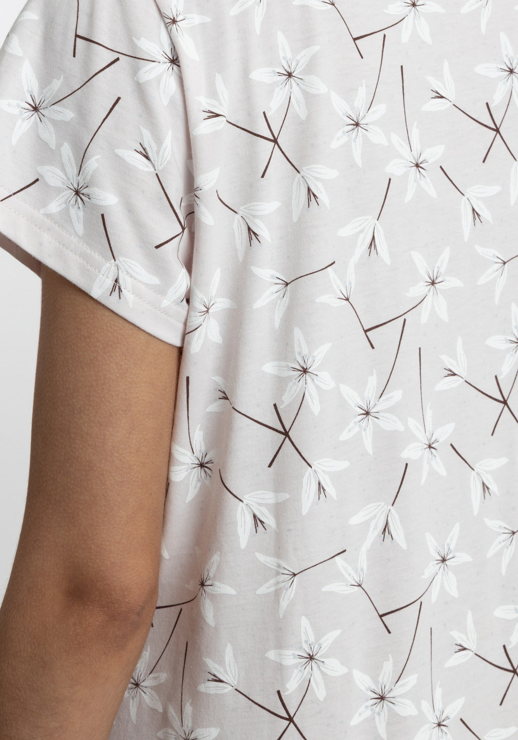 CAMISA MANGA CORTA DE ALGODÓN KAYSER ROSADO DE MUJER