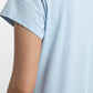 CAMISA MANGA CORTA DE ALGODÓN KAYSER CELESTE DE MUJER