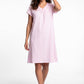 CAMISA MANGA CORTA KAYSER DE ALGODÓN ROSADO DE MUJER