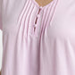 CAMISA MANGA CORTA KAYSER DE ALGODÓN ROSADO DE MUJER