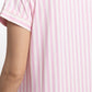 CAMISA MANGA CORTA DE ALGODÓN ROSADO PARA MUJER