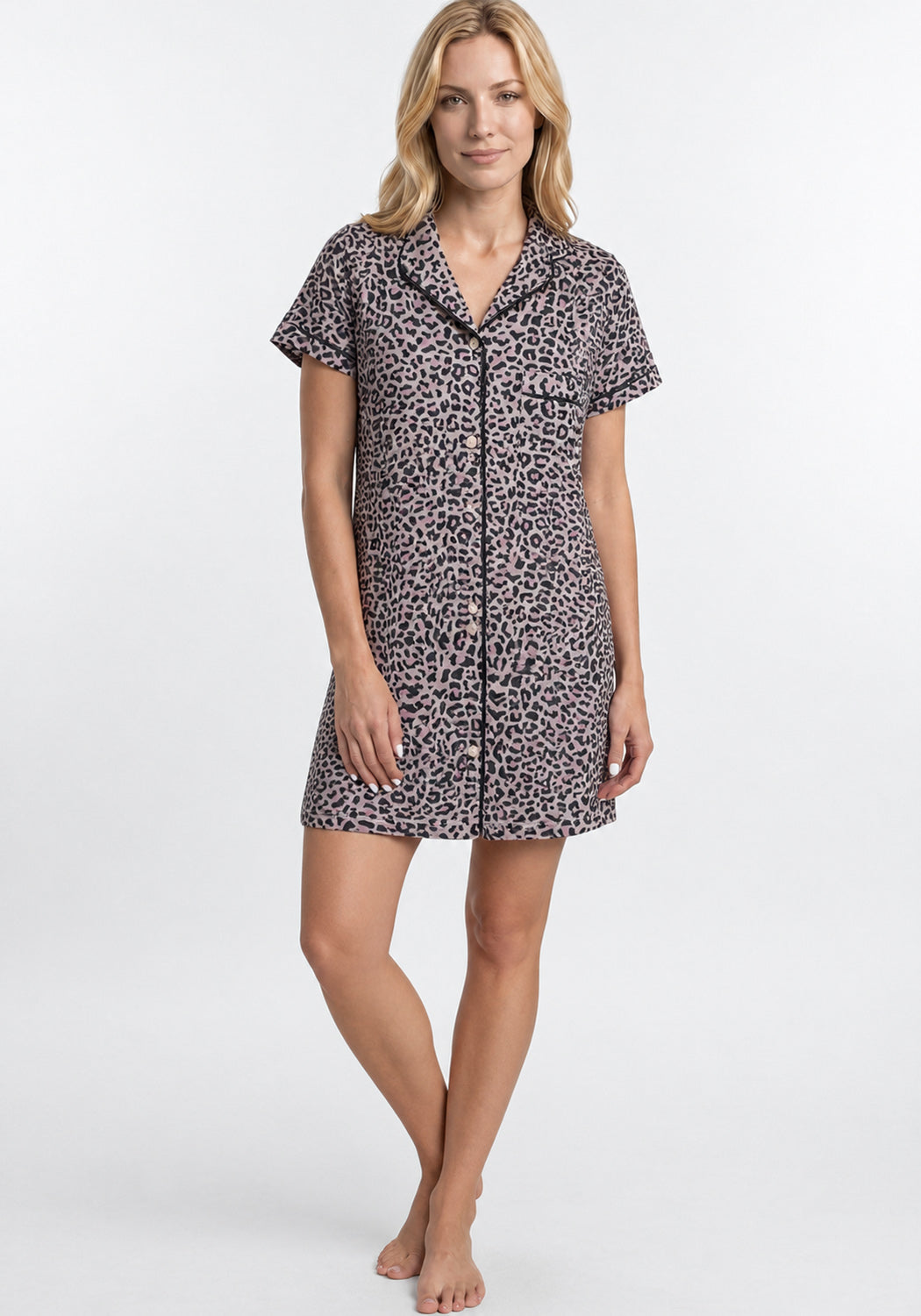 CAMISOLA MANGA CORTA SUPER SOFT CAFÉ DE MUJER
