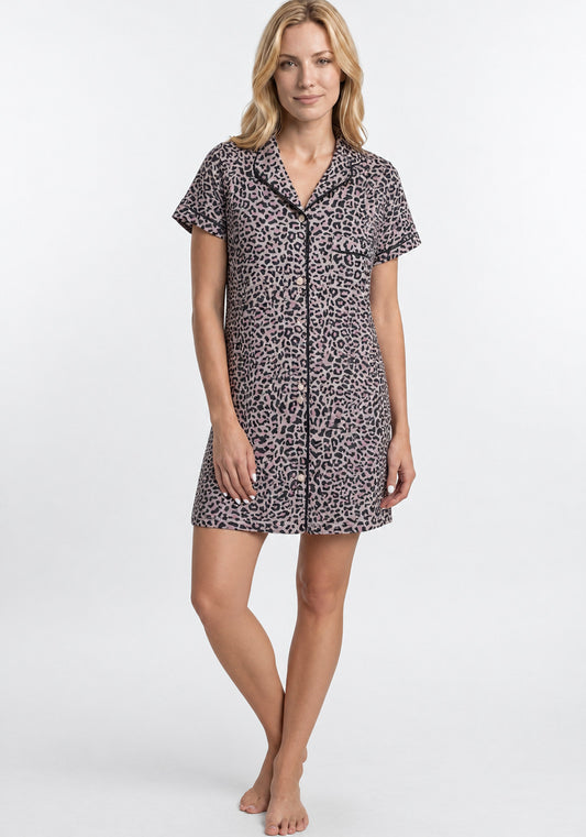 CAMISOLA MANGA CORTA SUPER SOFT CAFÉ DE MUJER
