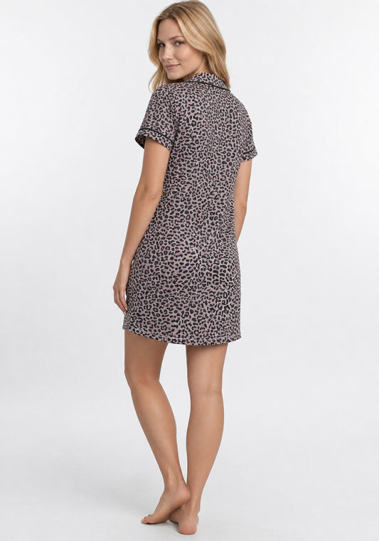 CAMISOLA MANGA CORTA SUPER SOFT CAFÉ DE MUJER