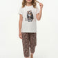 PIJAMA CAPRI DE ALGODÓN MARFIL DE KIDS MUJER