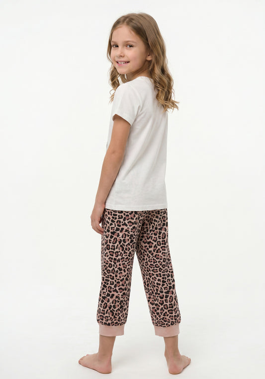 PIJAMA CAPRI DE ALGODÓN MARFIL DE KIDS MUJER