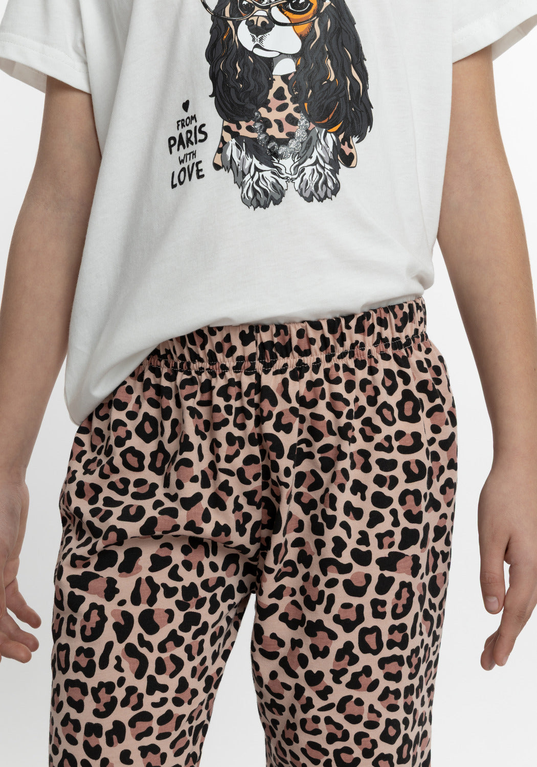 PIJAMA CAPRI DE ALGODÓN MARFIL DE KIDS MUJER