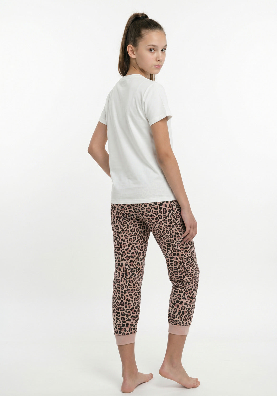 PIJAMA CAPRI DE ALGODÓN MARFIL DE TEENS MUJER