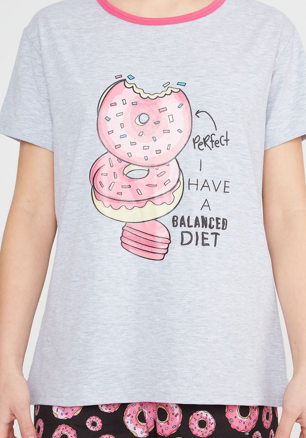 PIJAMA TEENS MUJER ALGODON