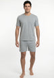 PIJAMA CORTO DE ALGODÓN KAYSER GRIS DE HOMBRE