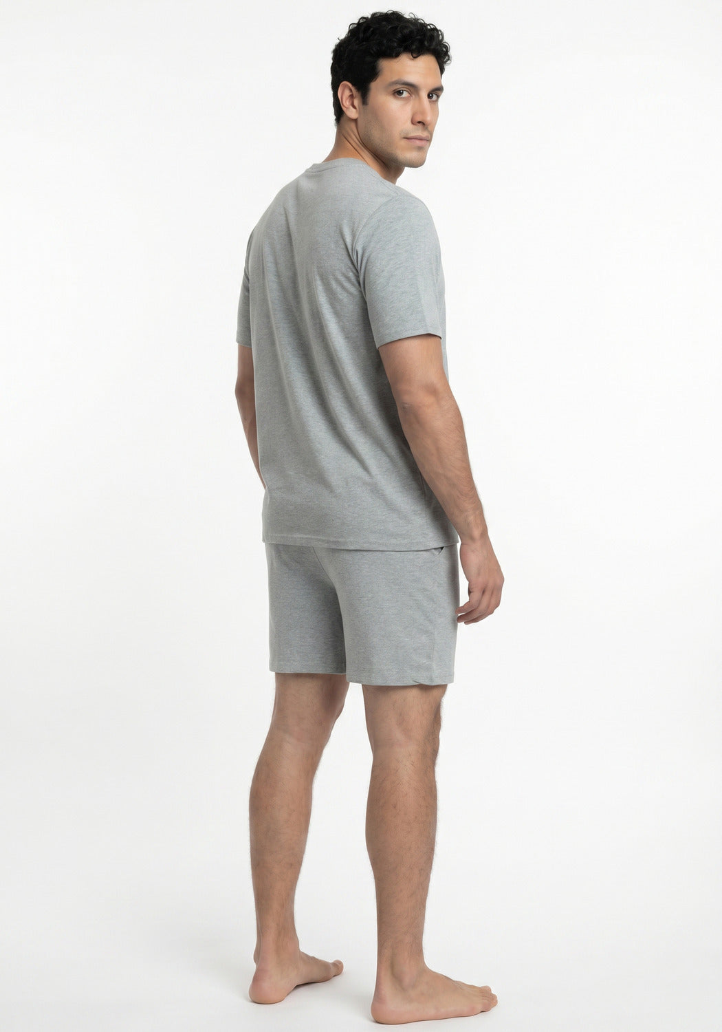 PIJAMA CORTO DE ALGODÓN KAYSER GRIS DE HOMBRE